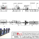 Автоматска линија за полнење нафта за подмачкување 50ML-1L