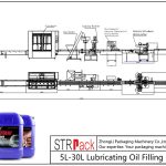 Автоматска линија за полнење нафта за подмачкување 5L-30L